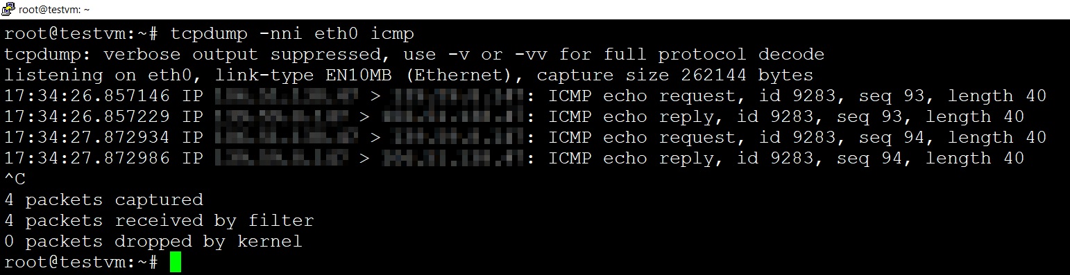 Tcpdumpshowing2ICMPecho